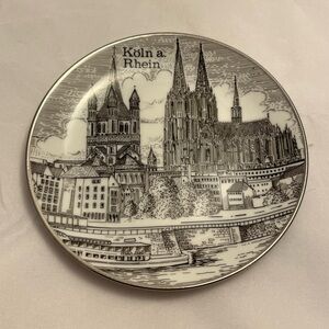 Collectable Souvenir Plate, Koln a Rhein, Made in West Germany, Vintage EUC